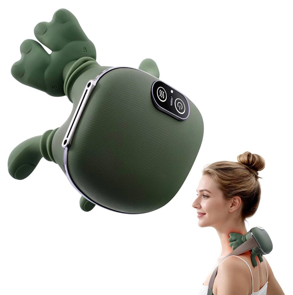 Masseur Cervical 4D Bionique avec Chaleur – Soulagement Profond Cou & Dos