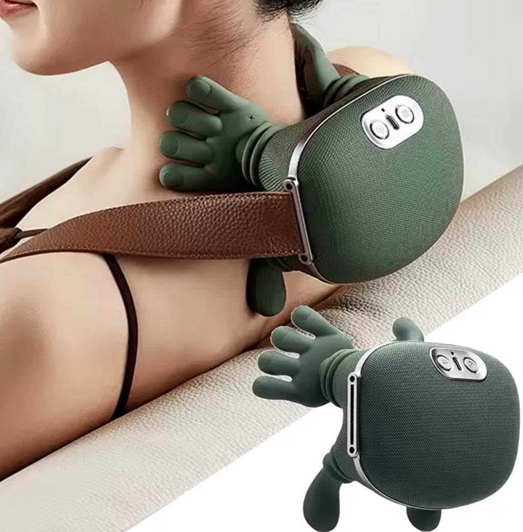 Masseur Cervical 4D Bionique avec Chaleur – Soulagement Profond Cou & Dos