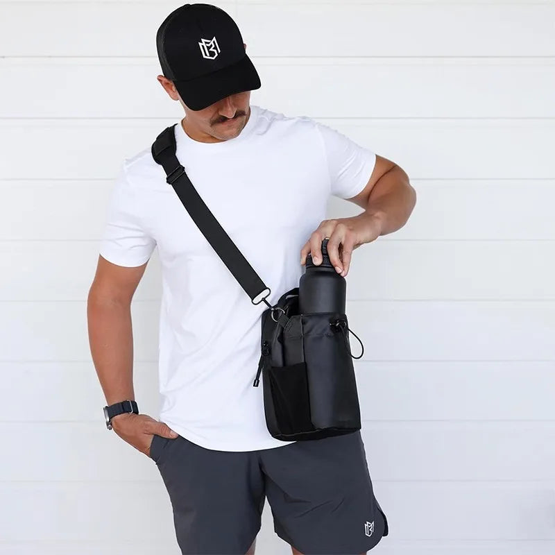 Sac de Gym Magnétique Grande Capacité avec Poche Téléphone et Porte-Bouteille